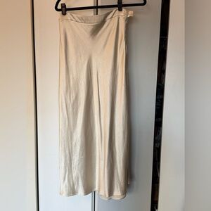 Something Navy Cream Maxi Skirt